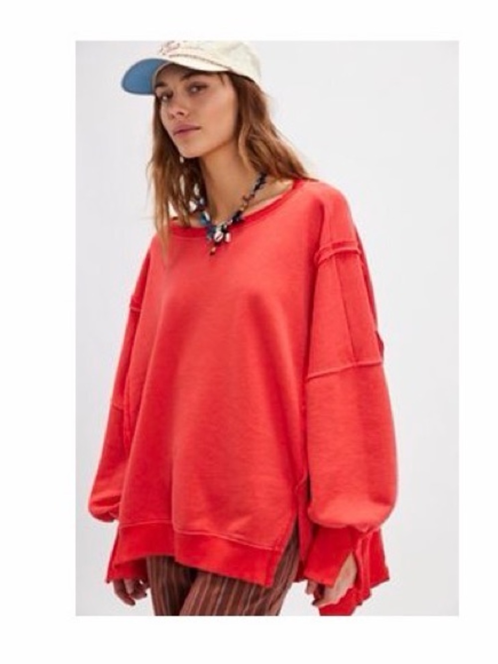 We The Free Crewneck Sweatshirt - Bright Red